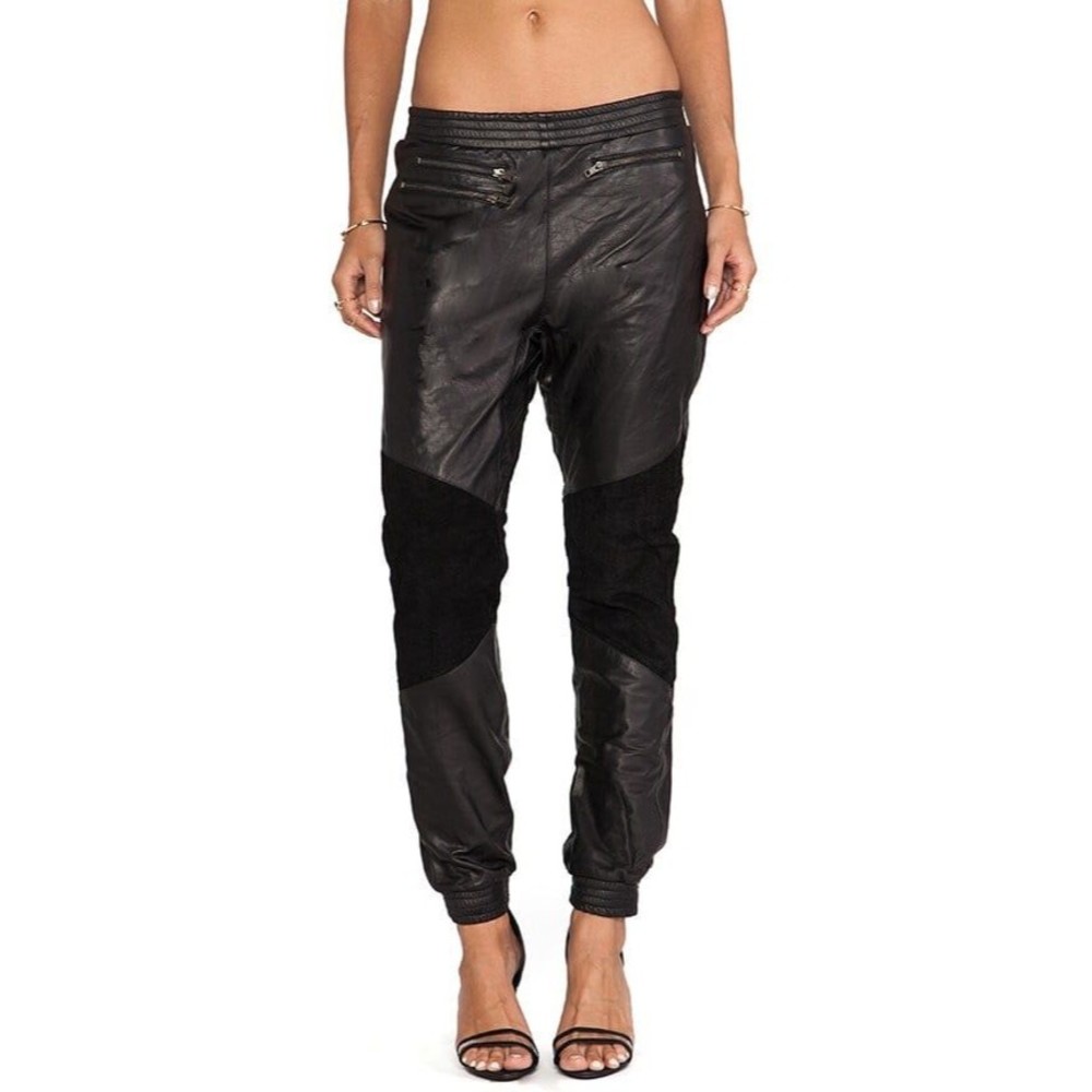 One teaspoon genuine leather trackies